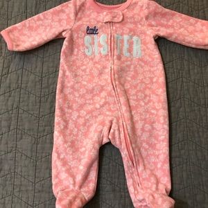 Little Sister fleece sleeper